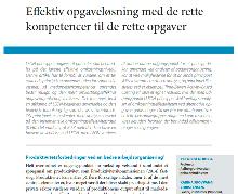 Effektiv opgaveløsning med de rette kompetencer til de rette opgaver