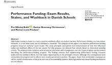 High-stakes testing is Performance Funding: Exam Results, Stakes, and Washback in Danish Schools